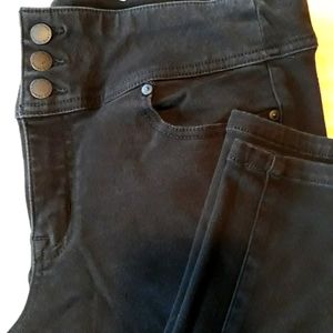 Lane Bryant black high rise jeggings sz 14